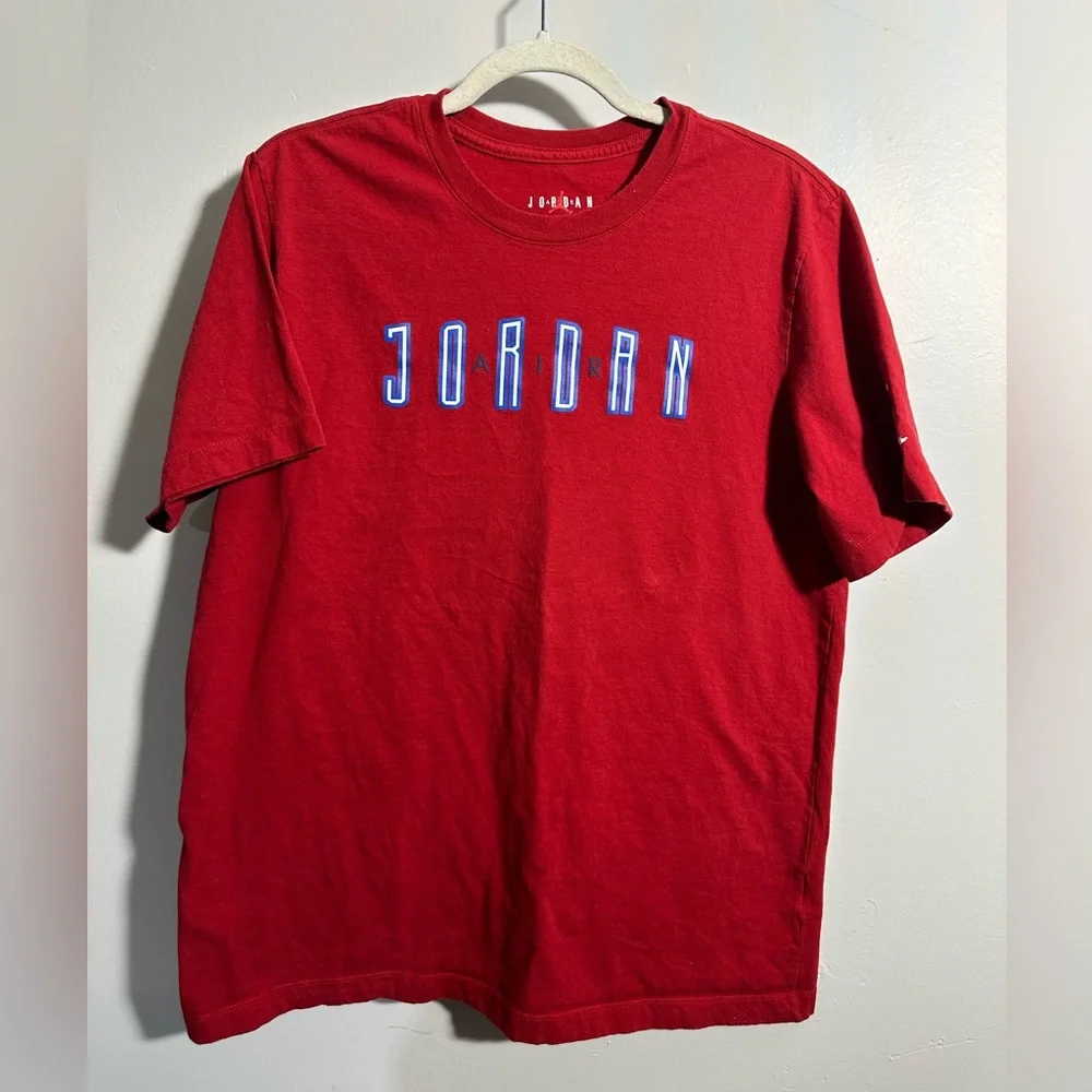 Nike Air Jordan Men’s‎ L Red Short Sleeve Logo Jumpman T-shirt | SKU 0907